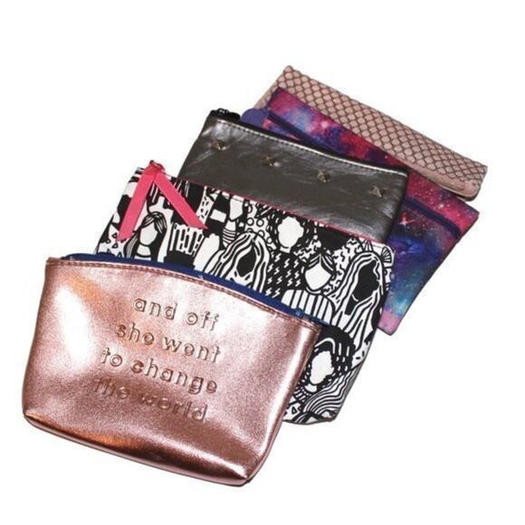 Ipsy Makeup Bags Super Cute Pack of 5 NWOT - Picture 1 of 3